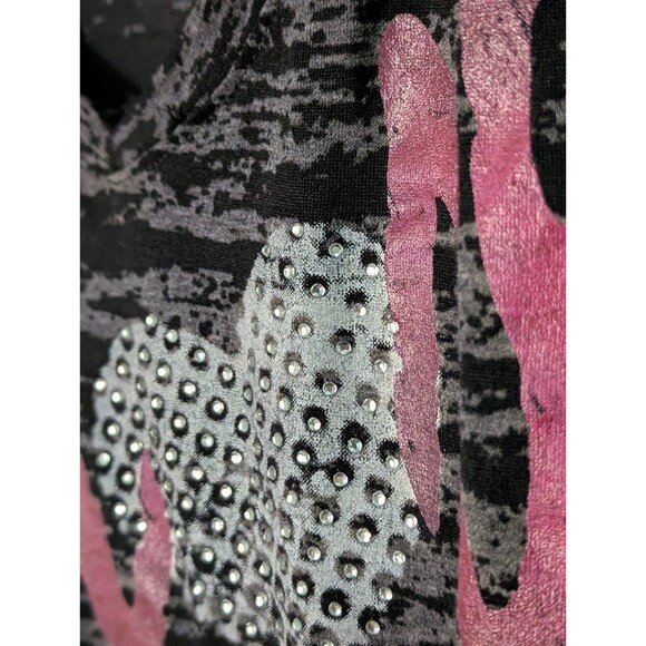 LOT OF 2 Lane Bryant AMORE PARIS MILAN FASHION T-Shirt Womens 26 28 Rhinestone - Picture 4 of 12